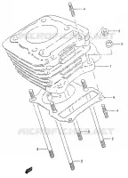 CYLINDRE pour Suzuki MARAUDER 125 1998