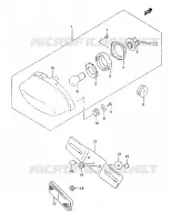 ENSEMBLE FEU ARRIERE pour Suzuki MARAUDER 125 1998