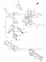 ENSEMBLE LEVIERS   POIGNEES pour Suzuki MARAUDER 125 1998
