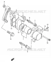 ETRIER DE FREIN AVANT pour Suzuki MARAUDER 125 1998