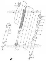 FOURCHE pour Suzuki MARAUDER 125 1998