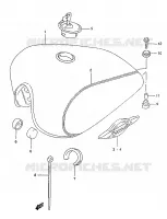 RESERVOIR ESS (MODELE W) pour Suzuki MARAUDER 125 1998