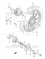 ROUE ARRIERE pour Suzuki MARAUDER 125 1998