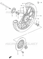 ROUE AVANT pour Suzuki MARAUDER 125 1998