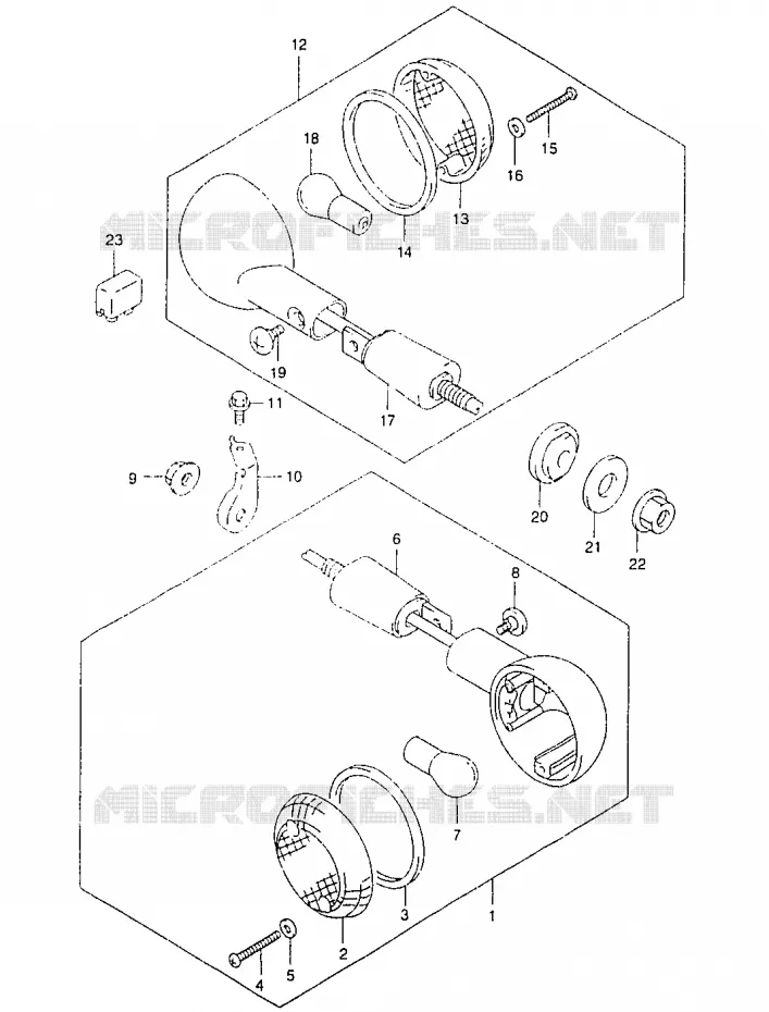 CLIGNOTANTS Suzuki MOTO 125 MARAUDER 1998  GZ125UW(W/X/Y)