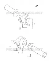 COMMODOS pour Suzuki MARAUDER 125 1999