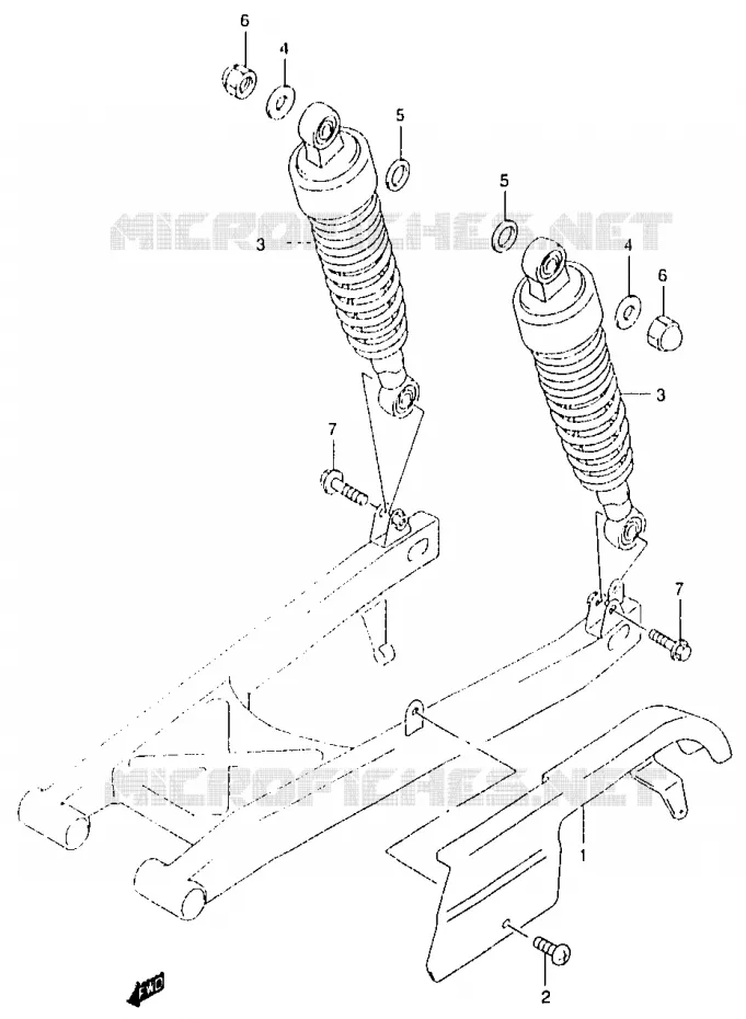 CARTER DE CHAINE Suzuki MOTO 125 MARAUDER 2000  GZ125UY(W/X/Y)