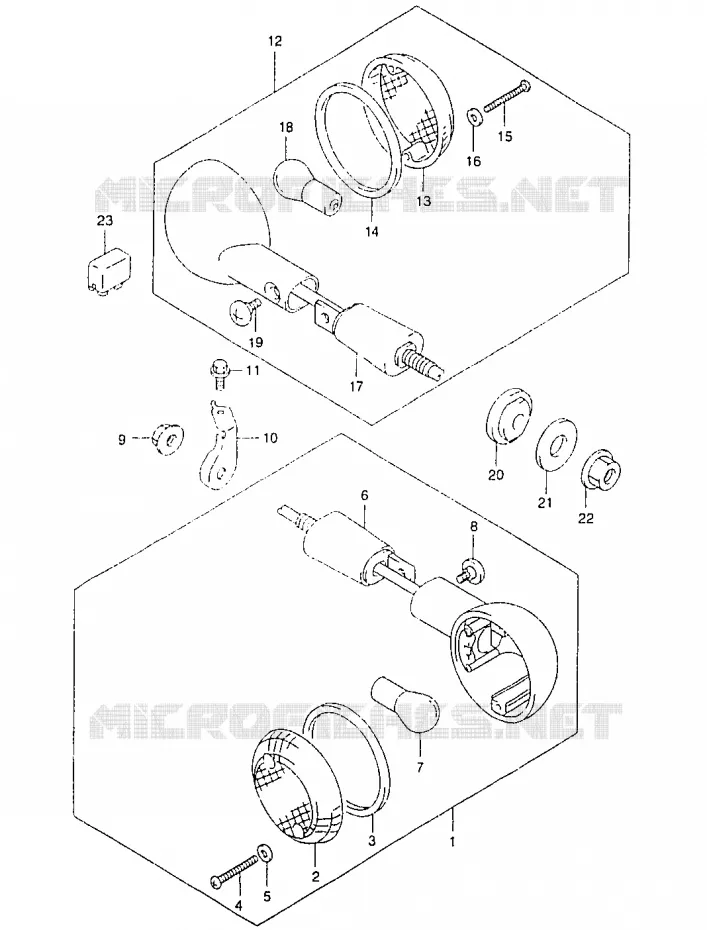 CLIGNOTANTS Suzuki MOTO 125 MARAUDER 2000  GZ125CY(W/X/Y)