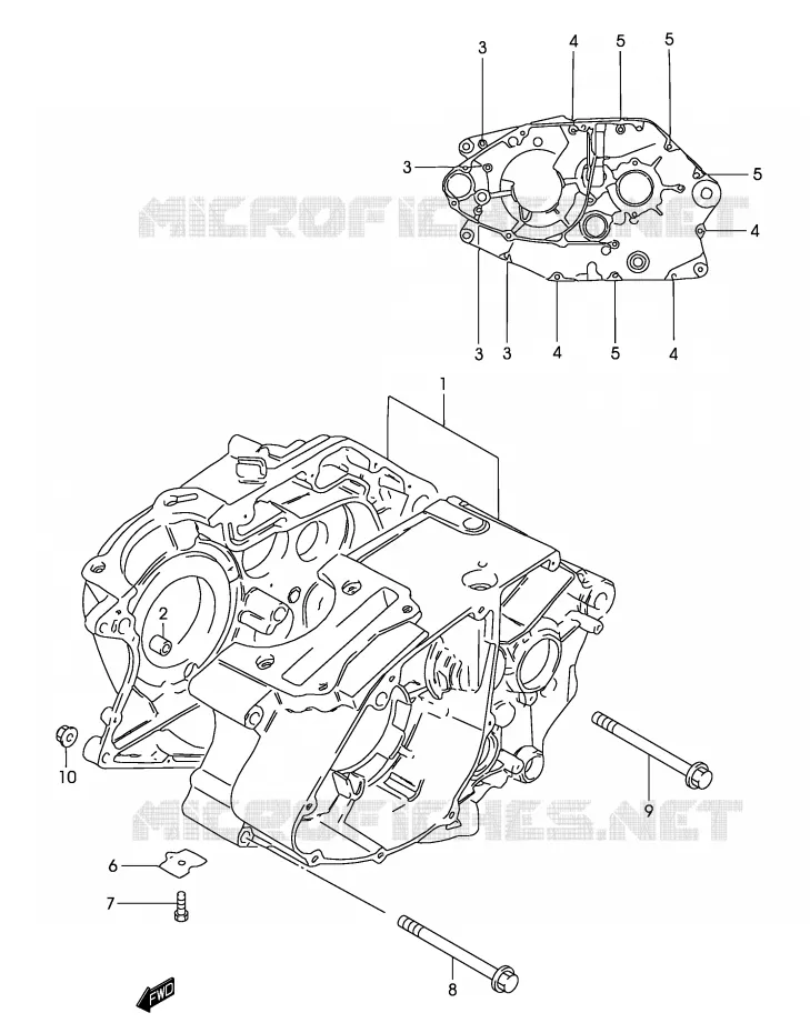 CARTER Suzuki MOTO 125 MARAUDER 2002  GZ125K2(P4)