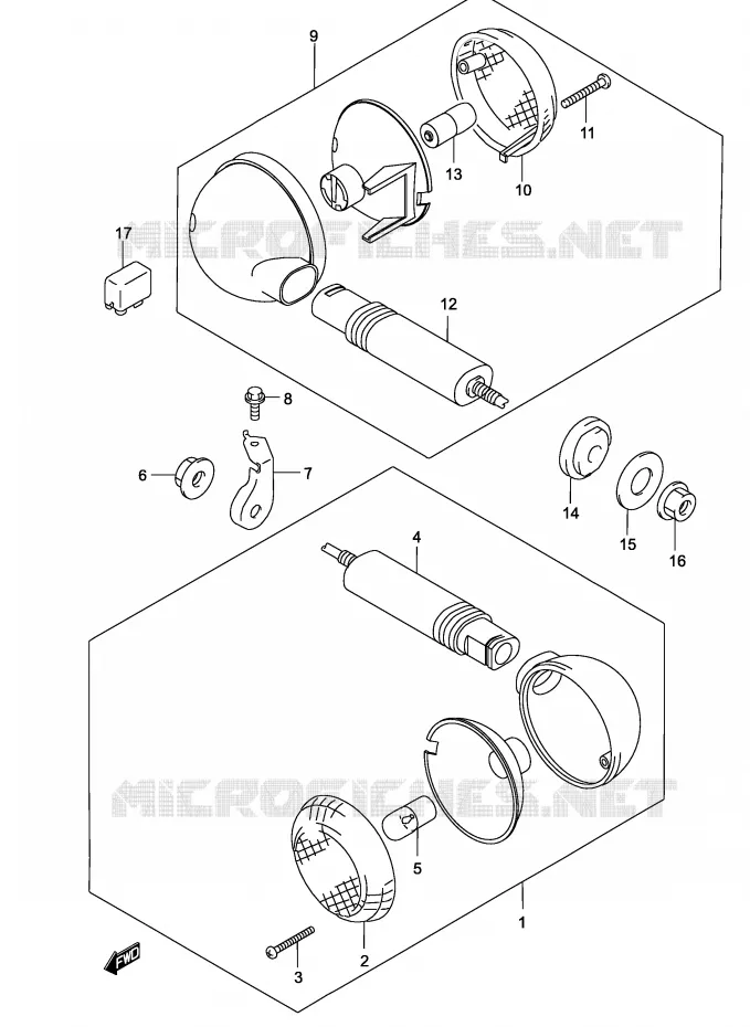 CLIGNOTANTS Suzuki MOTO 125 MARAUDER 2002  GZ125K2(P19)