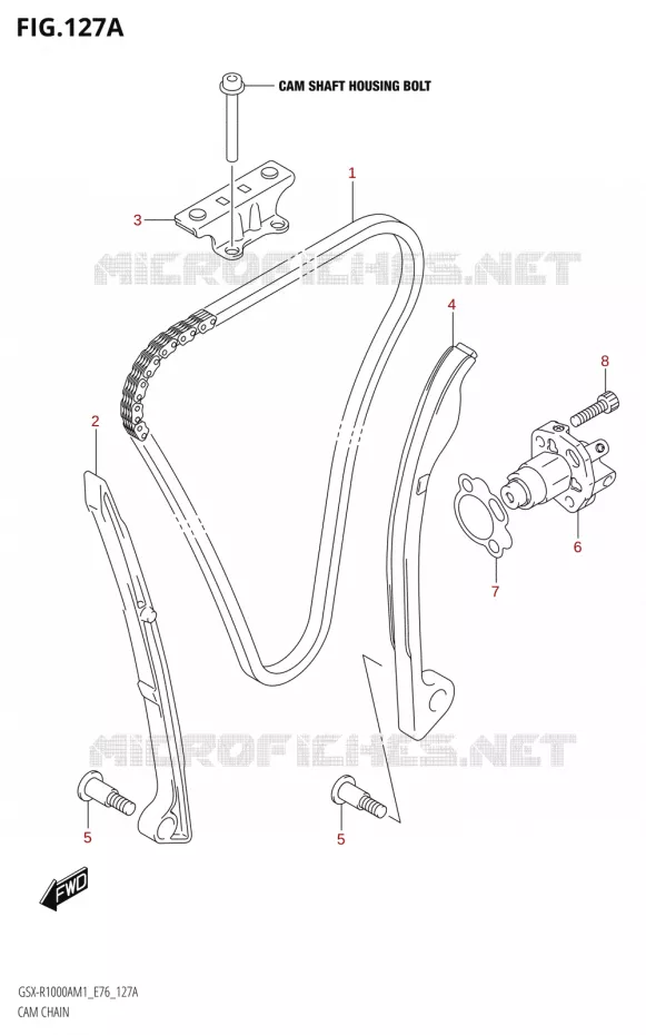 DISTRIBUTION Suzuki MOTO 1000 GSX-R 2021  GSX-R1000RA M1 /​ GSX-R1000RZA M1 ( E76 ECE2 E17,22,39 )