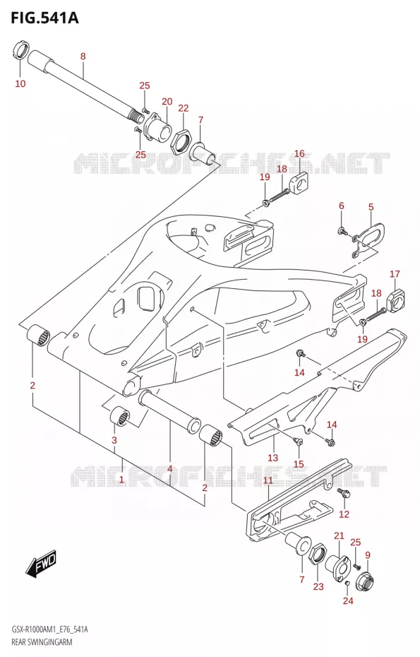 BRAS OSCILLANTM (GSX-R1000RA,GSX-R1000RZA) Suzuki MOTO 1000 GSX-R 2021  GSX-R1000RA M1 /​ GSX-R1000RZA M1 ( E76 ECE2 E17,22,39 )