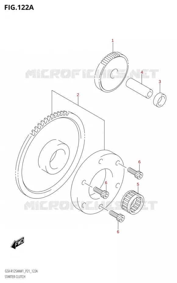 ROUE LIBRE DE DEMARREUR Suzuki MOTO 125 GSX-R 2021  GSX-R125XA M1 (P21)