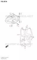 ENTOURAGE DE PHARE pour Suzuki KINGQUAD 400 2021