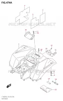 GARDE BOUE ARRIERE pour Suzuki KINGQUAD 400 2021