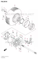 ROUE ARRIERE DROITE pour Suzuki KINGQUAD 400 2021