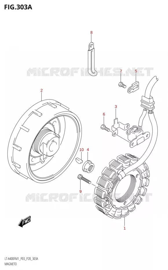 ALLUMAGE ROTOR - STATOR Suzuki QUAD 400 KINGQUAD 2021  LT-A400F M1 (P03)