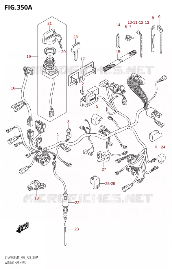 FAISCEAU ELECTRIQUE Suzuki QUAD 400 KINGQUAD 2021  LT-A400F M1 (P03)