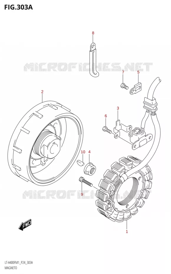 ALLUMAGE ROTOR - STATOR Suzuki QUAD 400 KINGQUAD 2021  LT-A400F M1 (P24)
