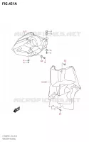 ENTOURAGE DE PHARE pour Suzuki KINGQUAD 400 2021