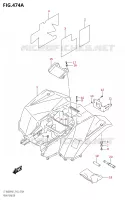 GARDE BOUE ARRIERE pour Suzuki KINGQUAD 400 2021