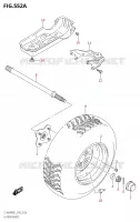 ROUE ARRIERE GAUCHE pour Suzuki KINGQUAD 400 2021