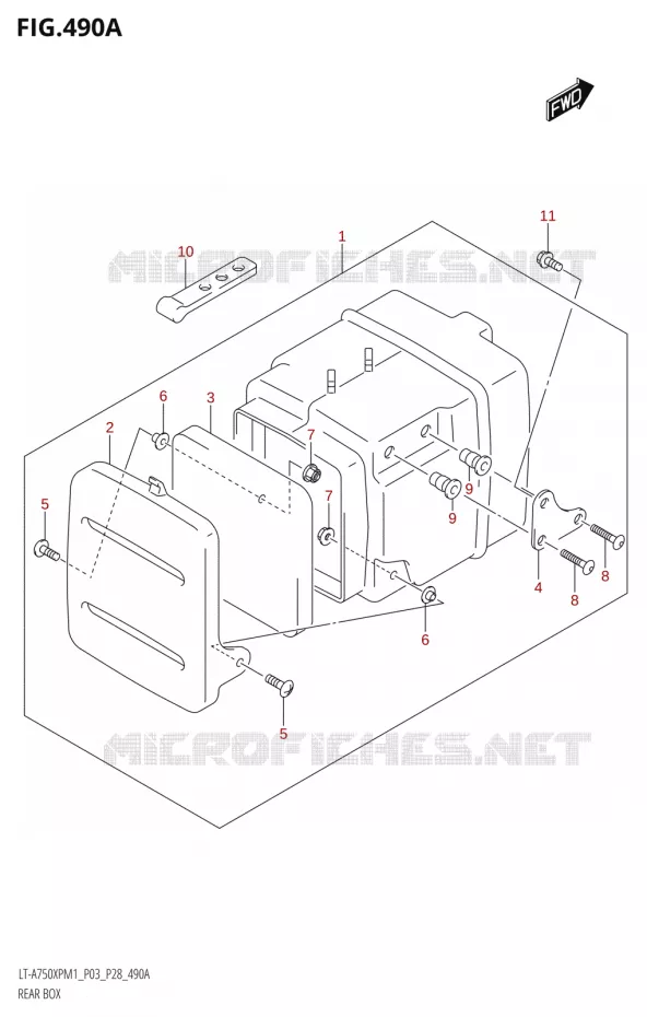 BOITE - TROUSSE A OUTILS Suzuki QUAD 750 KINGQUAD 2021  LT-A750XP / XPZ M1 (P28)
