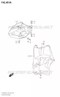ENTOURAGE DE PHARE pour Suzuki KINGQUAD 400 2021