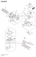 LEVIERS   POIGNEES pour Suzuki KINGQUAD 400 2021