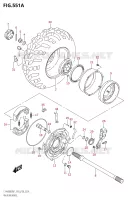 ROUE ARRIERE DROITE pour Suzuki KINGQUAD 400 2021