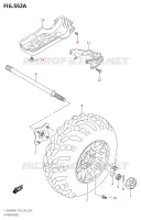 ROUE ARRIERE GAUCHE pour Suzuki KINGQUAD 400 2021
