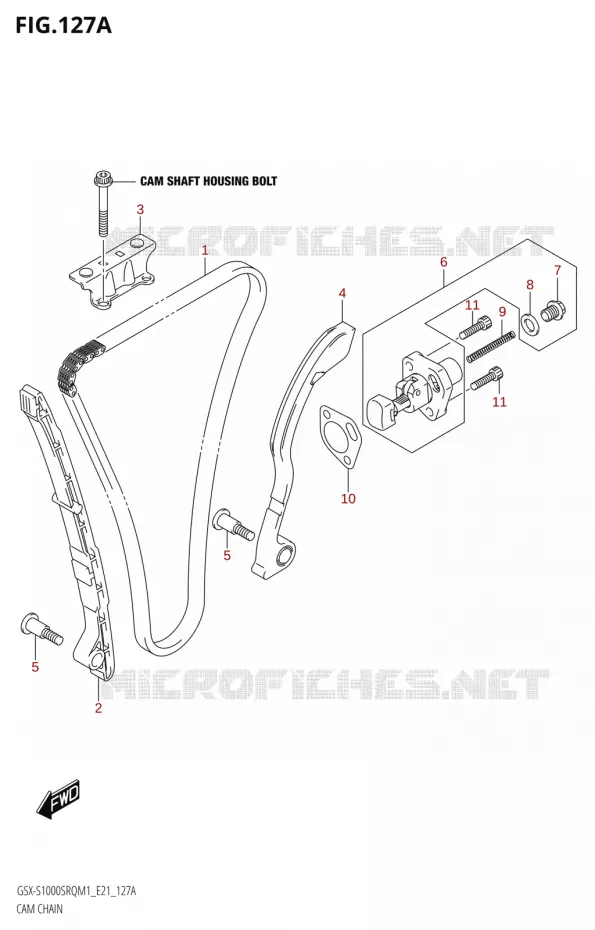 DISTRIBUTION Suzuki MOTO 1000 KATANA 2021  GSX-S1000SRQ M1 (E21)