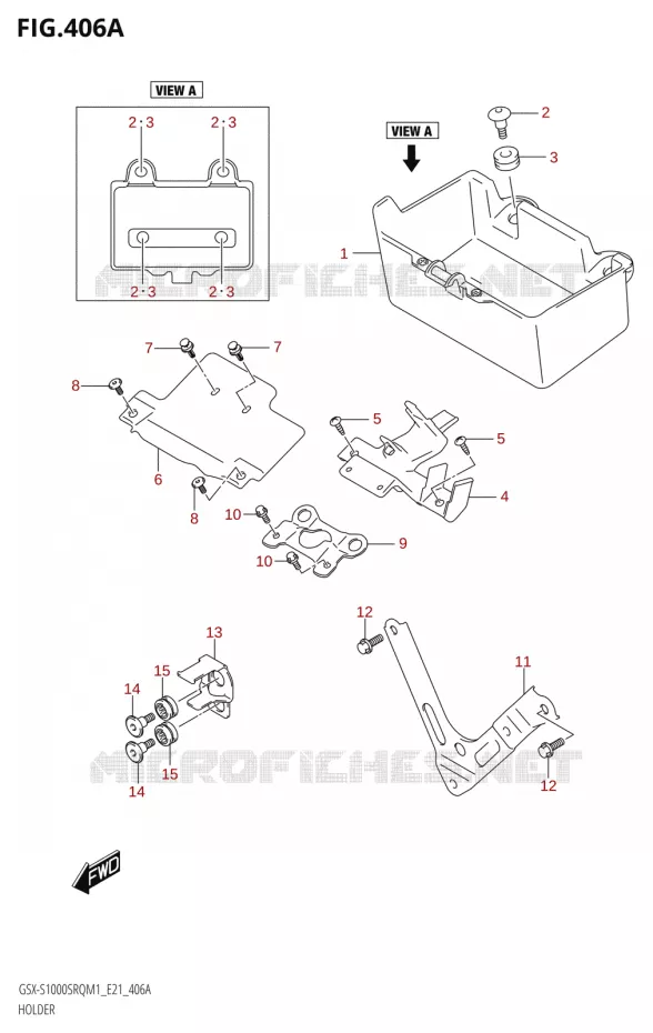 SUPPORT Suzuki MOTO 1000 KATANA 2021  GSX-S1000SRQ M1 (E21)