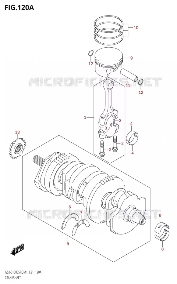 VILEBREQUIN Suzuki MOTO 1000 KATANA 2021  GSX-S1000SRQ M1 (E21)