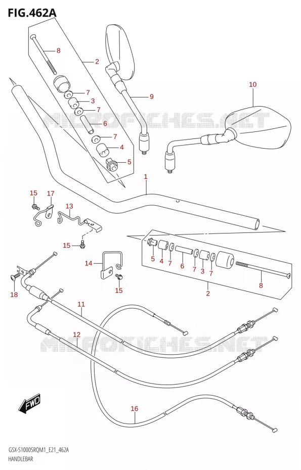 GUIDON Suzuki MOTO 1000 KATANA 2021  GSX-S1000SRQ M1 (E24)