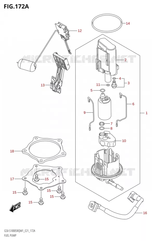 POMPE A ESSENCE Suzuki MOTO 1000 KATANA 2021  GSX-S1000SRQ M1 (E24)