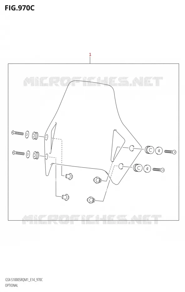 OPTIONS Suzuki MOTO 1000 KATANA 2021  GSX-S1000SRQ M1 (E14)