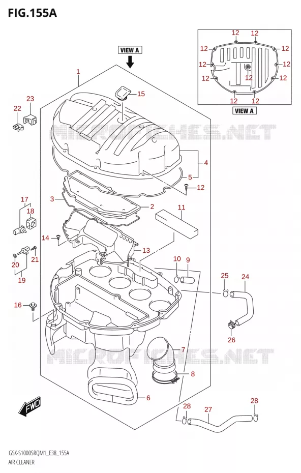 FILTRE A AIR Suzuki MOTO 1000 KATANA 2021  GSX-S1000SRQ M1 (E38)