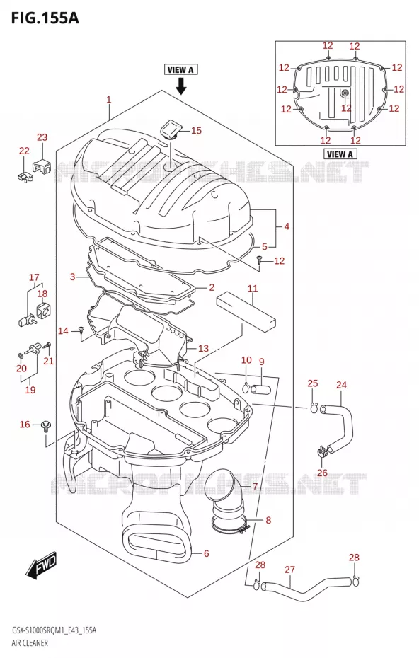 FILTRE A AIR Suzuki MOTO 1000 KATANA 2021  GSX-S1000SRQ M1 (E43)