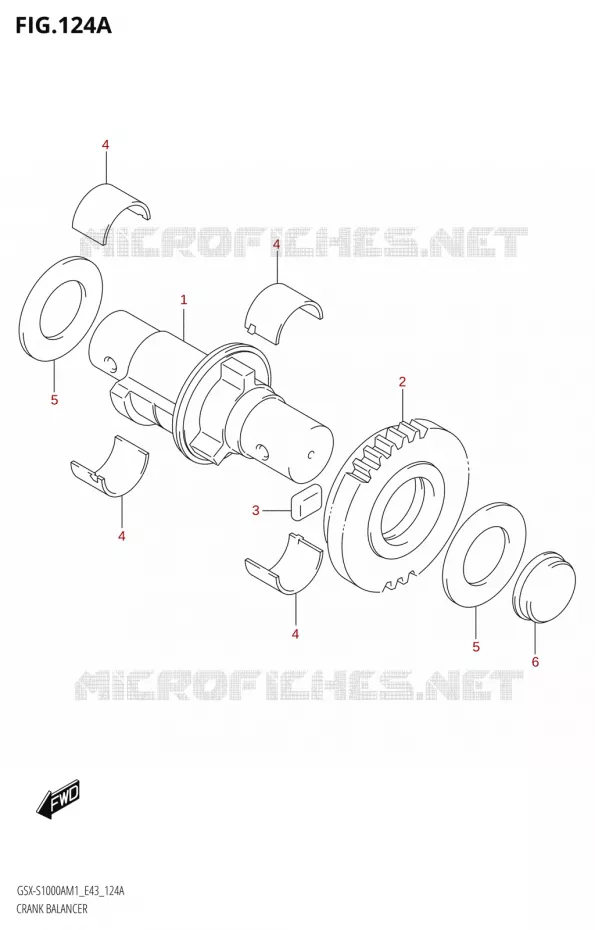 BALANCIER Suzuki MOTO 1000 GSX-S 2021  GSX-S1000A M1 /​ GSX-S1000AZ M1 (E43)