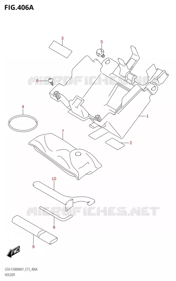 SUPPORT Suzuki MOTO 1000 GSX-S 2021  GSX-S1000A M1 /​ GSX-S1000AZ M1 (E73)