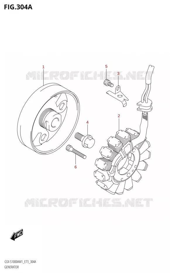 ALTERNATEUR Suzuki MOTO 1000 GSX-S 2021  GSX-S1000A M1 /​ GSX-S1000AZ M1 (E73)
