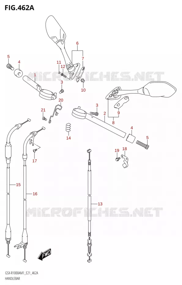 GUIDON Suzuki MOTO 1000 GSX-R 2021  GSX-R1000RA M1 /​ GSX-R1000RZA M1 (E21)