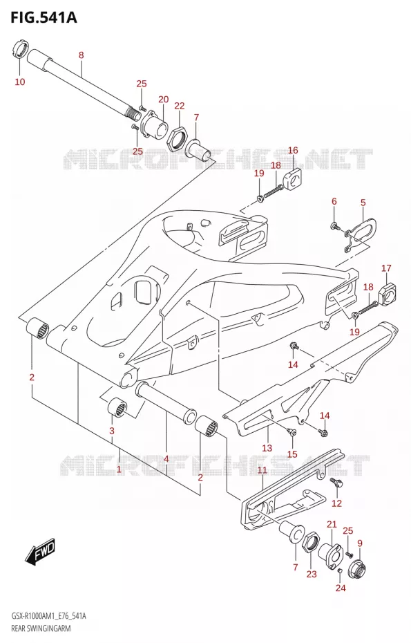 BRAS OSCILLANTM (GSX-R1000RA,GSX-R1000RZA) Suzuki MOTO 1000 GSX-R 2021  GSX-R1000A M1 /​ GSX-R1000ZA M1  ( E76 ECE2 E17,22,39 )