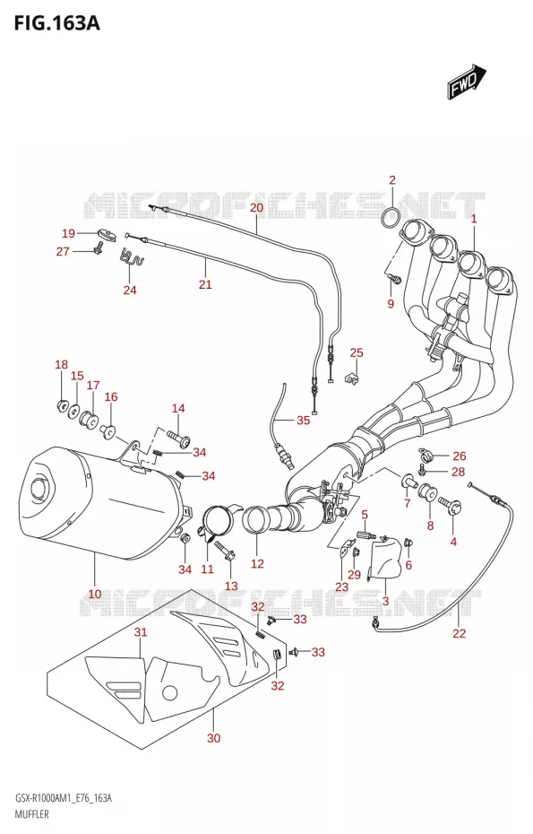 SILENCIEUX Suzuki MOTO 1000 GSX-R 2021  GSX-R1000A M1 /​ GSX-R1000ZA M1  ( E76 ECE2 E17,22,39 )
