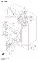 ETRIER DE FREIN AVANT pour Suzuki HAYABUSA 1300 2018