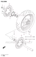ROUE AVANT pour Suzuki HAYABUSA 1300 2018