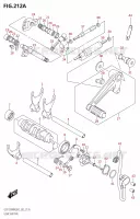ENSEMBLE DE SELECTION DE VITESSES pour Suzuki HAYABUSA 1300 2022