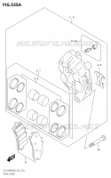 ETRIER DE FREIN AVANT pour Suzuki HAYABUSA 1300 2022
