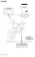 ETIQUETTE50SE:L8:E33) pour Suzuki DR 650 2018